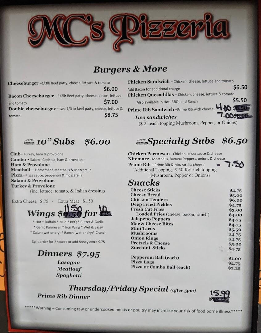 MC's pizzeria